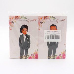 Bridal Shower Game Who Has the Groom Scratch Off Cards 48 Bachelorette Rose Gold